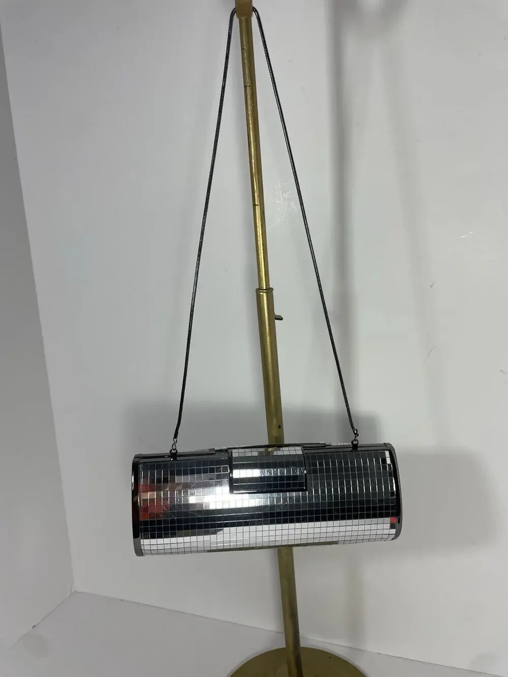 Limited Mirrored Clutch with Chain Strap Dressy Evening Bag Clutch Purse